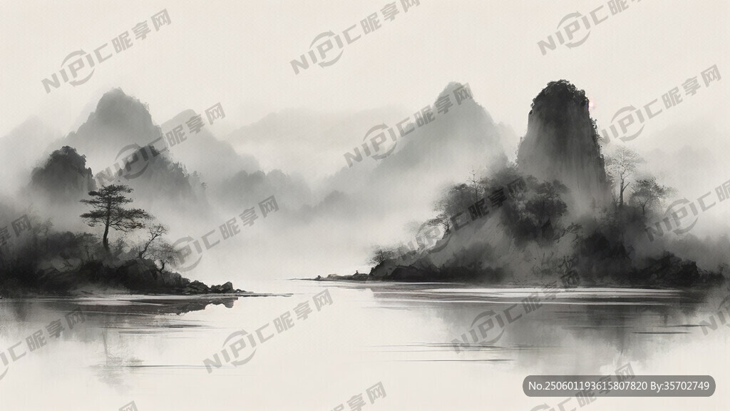 六安九十里山水画廊的轮廓图