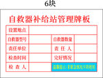 自救补给告示牌