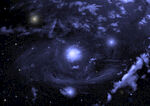 璀璨星空下的神秘星系