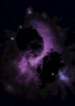 梦幻紫色星云宇宙景象