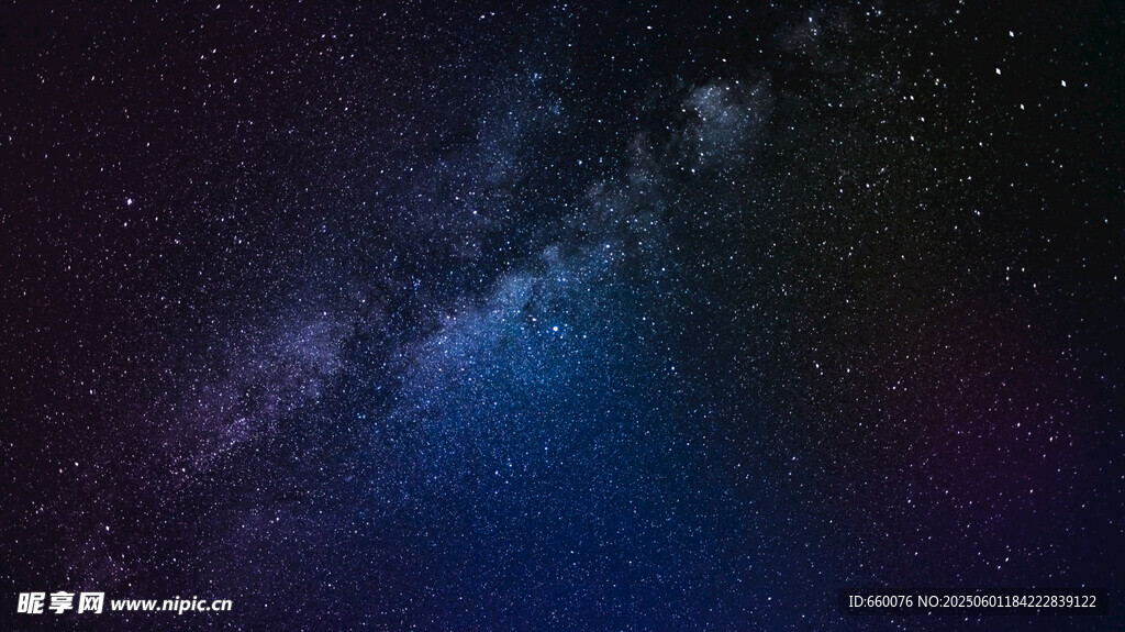 梦幻星空夜景