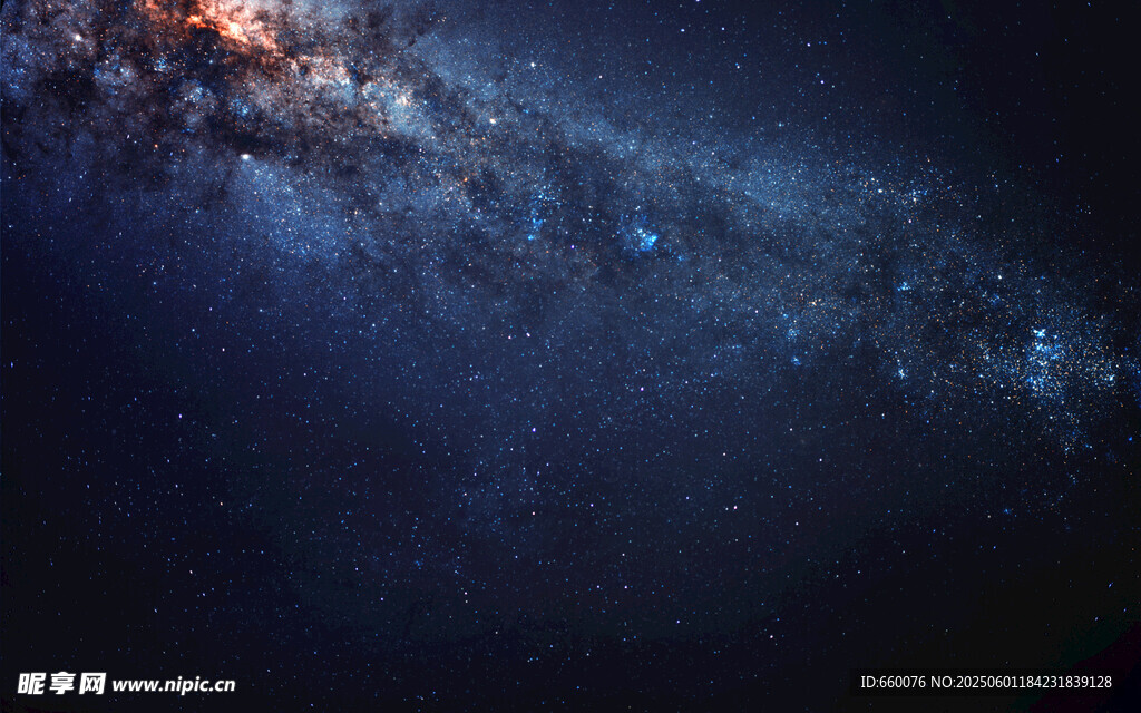 深邃星空下的璀璨银河