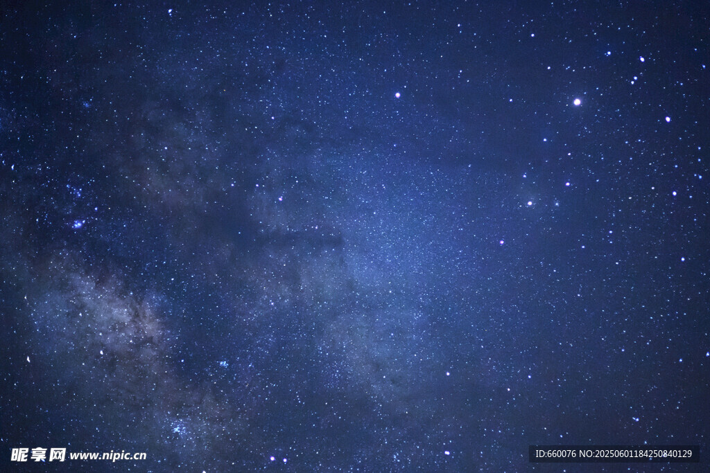 深邃星空夜景图