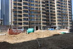 在建高层住宅施工现场