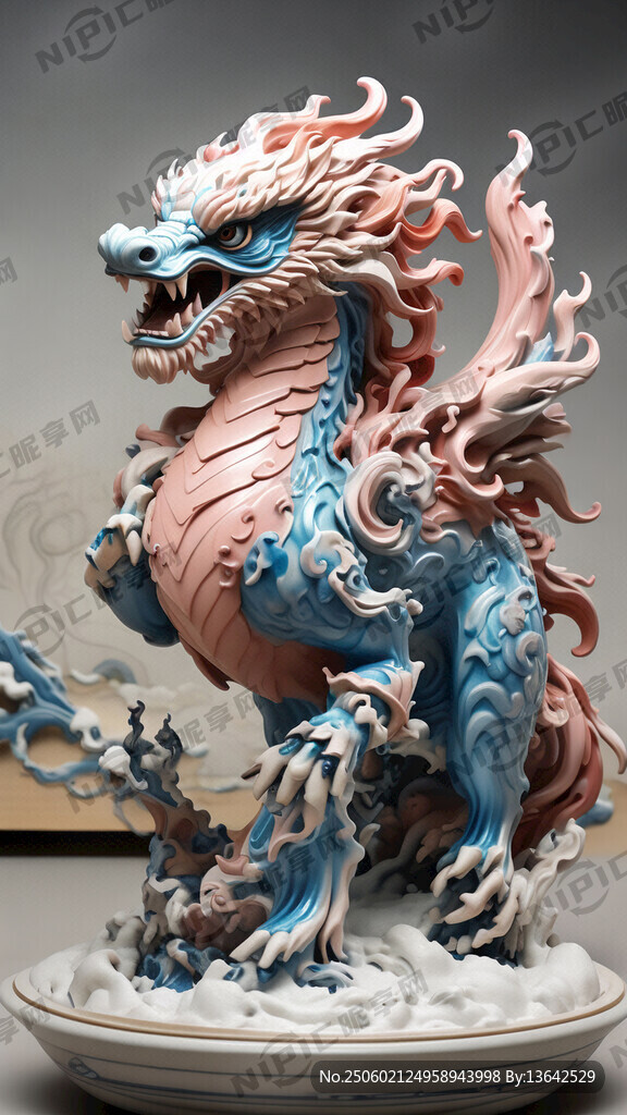 唯美 陶艺 快雪时晴窑 麒麟