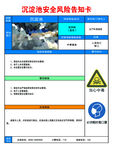 沉淀池安全风险告知卡