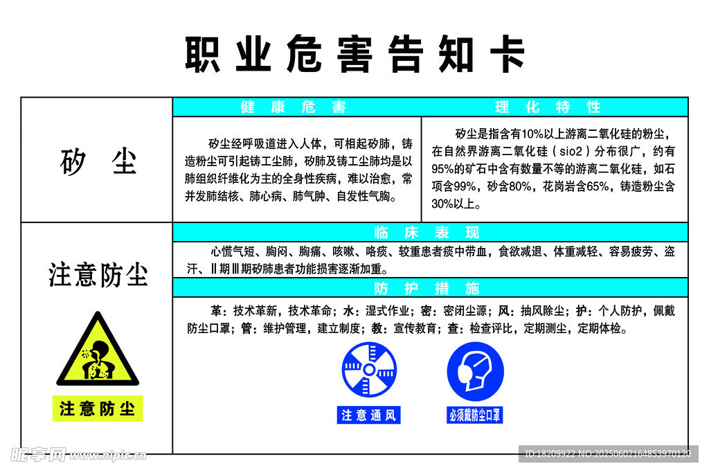 职业危害告知卡