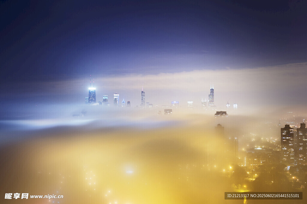 梦幻城市夜景灯光秀