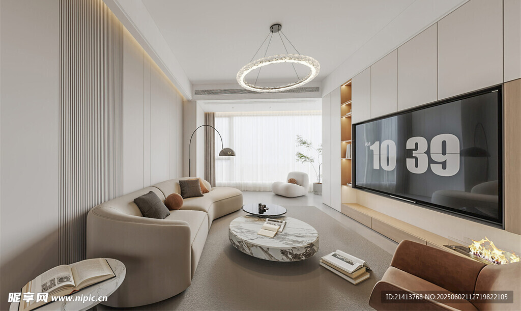 现代简约风客厅温馨一角