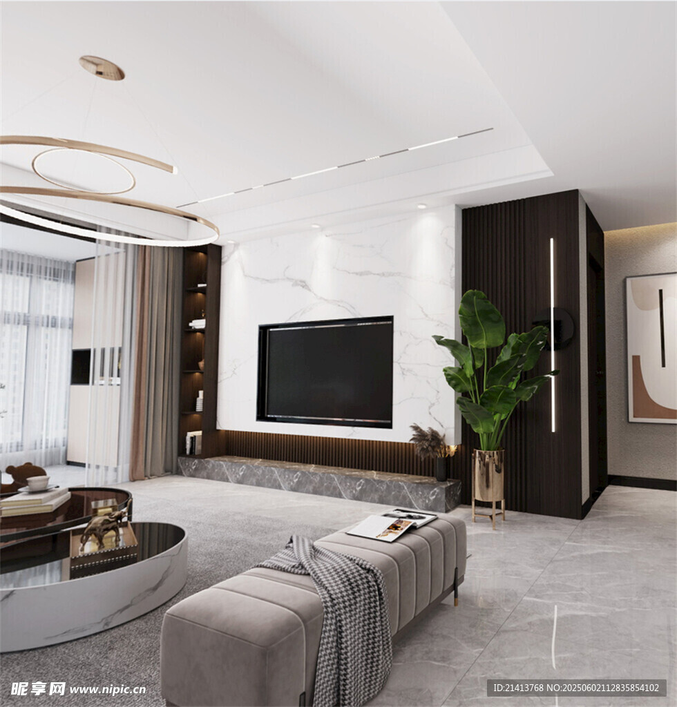 现代简约风客厅室内设计