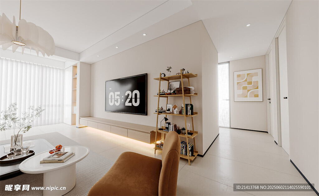 现代简约风客厅室内场景