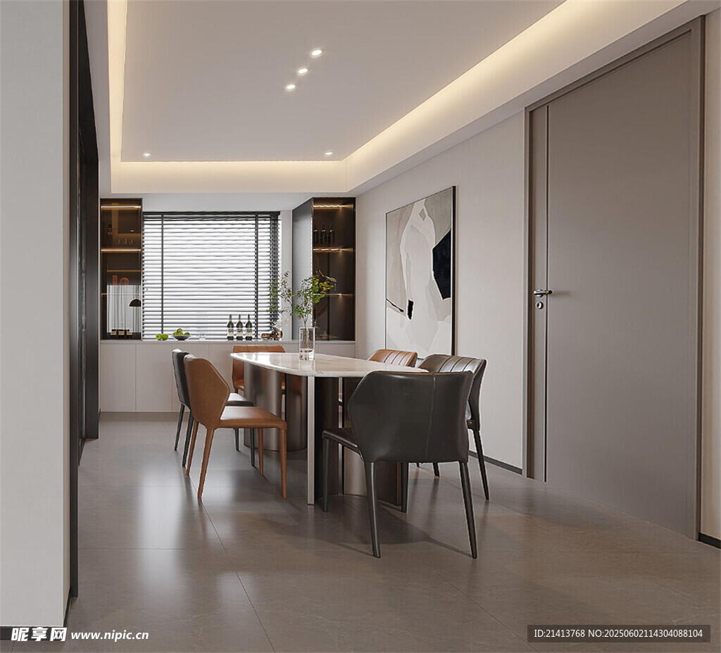 现代简约风餐厅室内设计