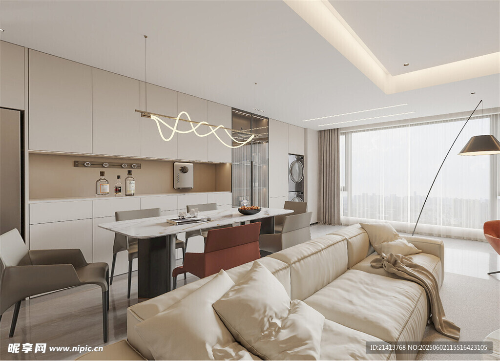 现代简约风温馨客厅空间