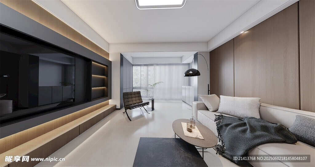 现代简约风客厅室内场景