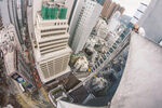 俯瞰城市高楼建筑景观