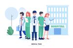 医院前的医护人员团队