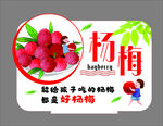 杨梅双面立牌