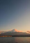 富士山湖畔的绝美黄昏