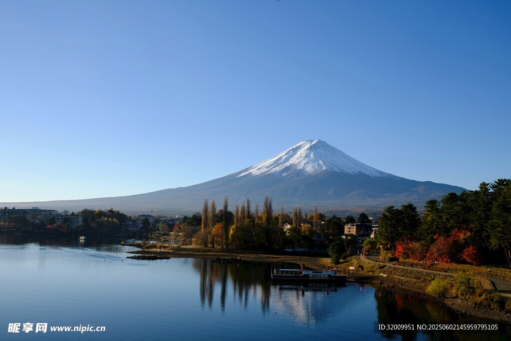富士山湖畔美景