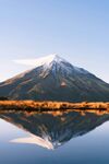 富士山倒影美景如画