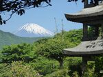 富士山 日式传统建筑