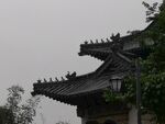 中式古建筑屋顶一角