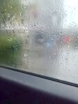 车窗上的雨滴