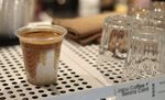 分层咖啡饮品展示