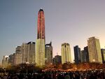 深圳城市天际线夜景风光