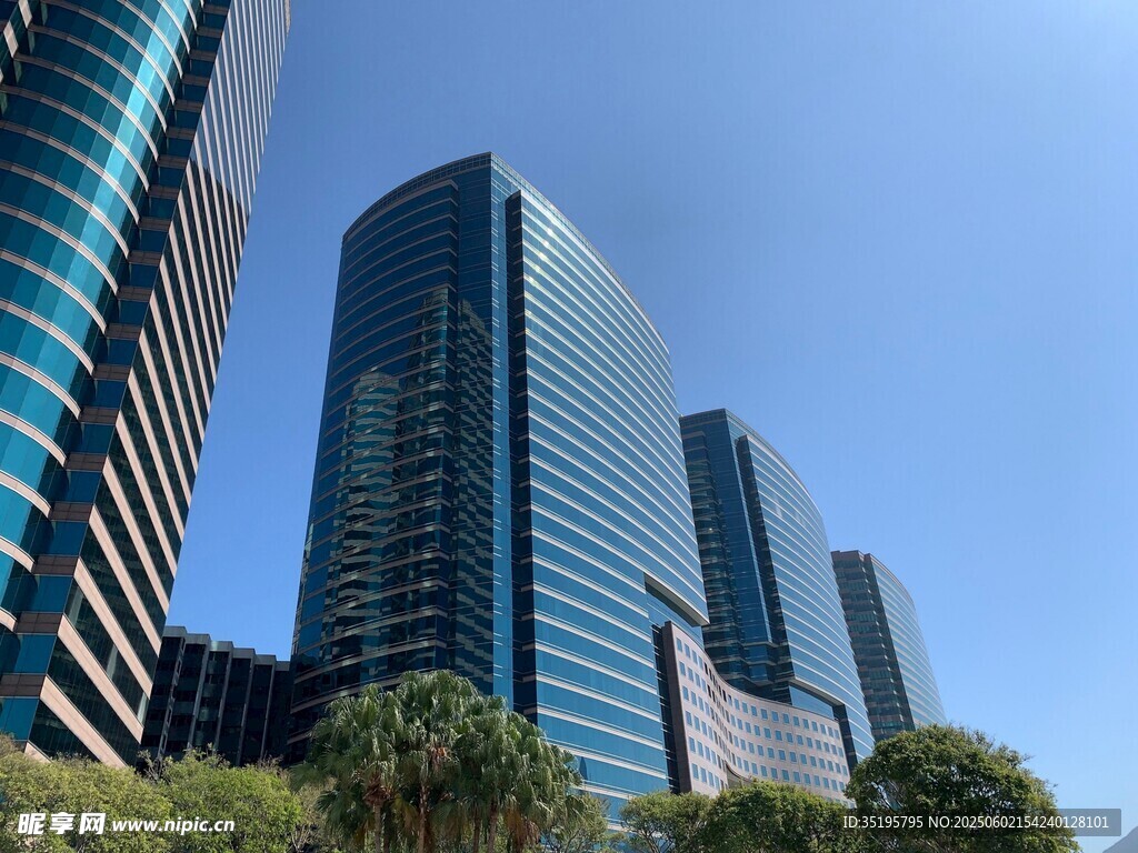 现代都市摩天大楼景观