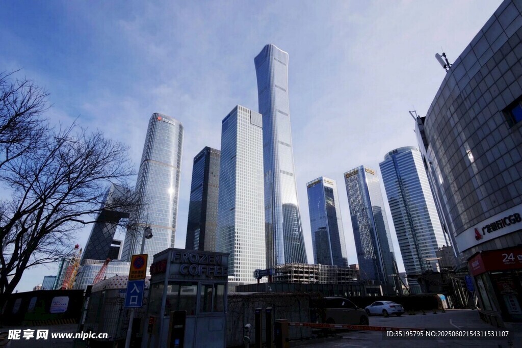 都市摩天大楼景观