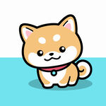 可爱柴犬卡通形象
