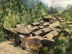 山间古朴村落景观