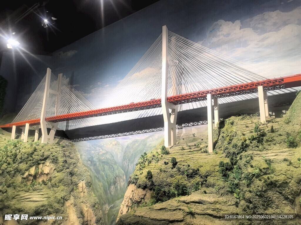 壮观桥梁模型展示