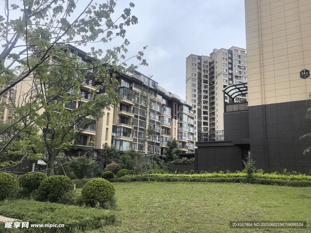小区内的绿化景观