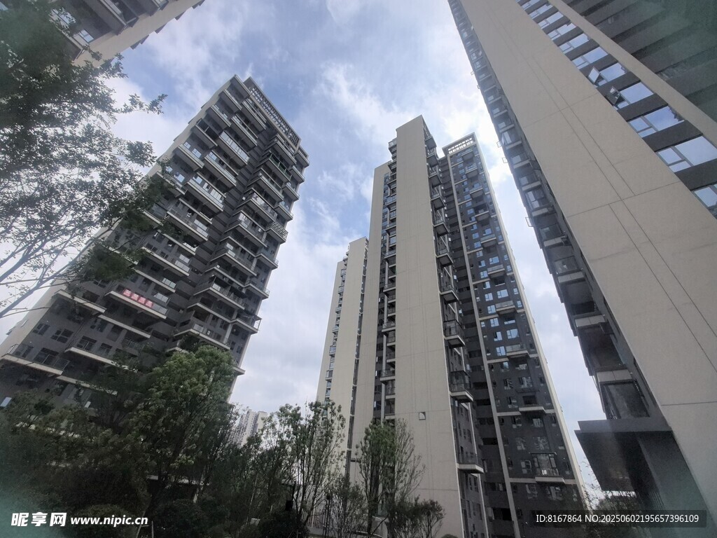 高层住宅楼景观