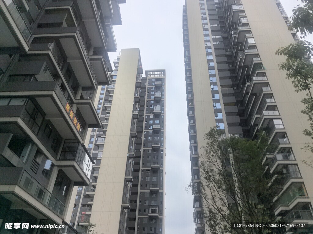 高层住宅楼景观