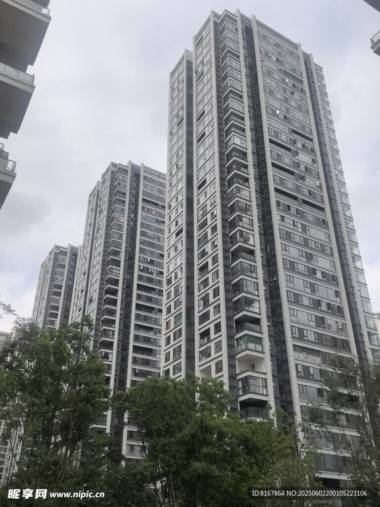 高层住宅楼景观