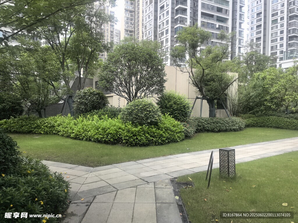 城市中的静谧花园景观