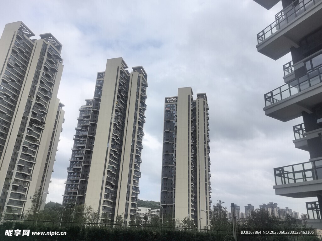 高层住宅楼景观