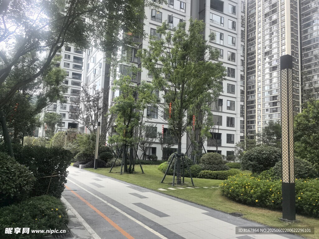 小区林荫步道景观