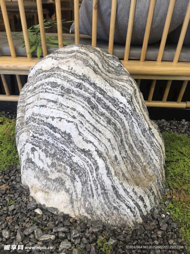 纹理独特的景观石