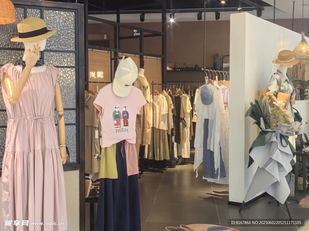 时尚女装店内陈列展示