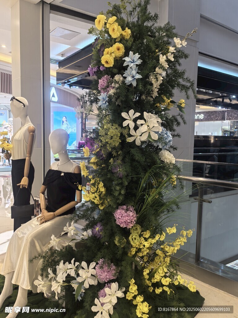 室内精美花卉装饰景观