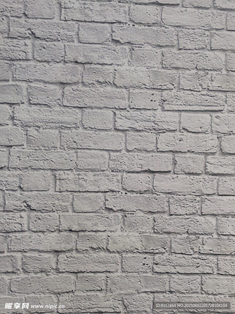 灰色砖墙纹理背景图