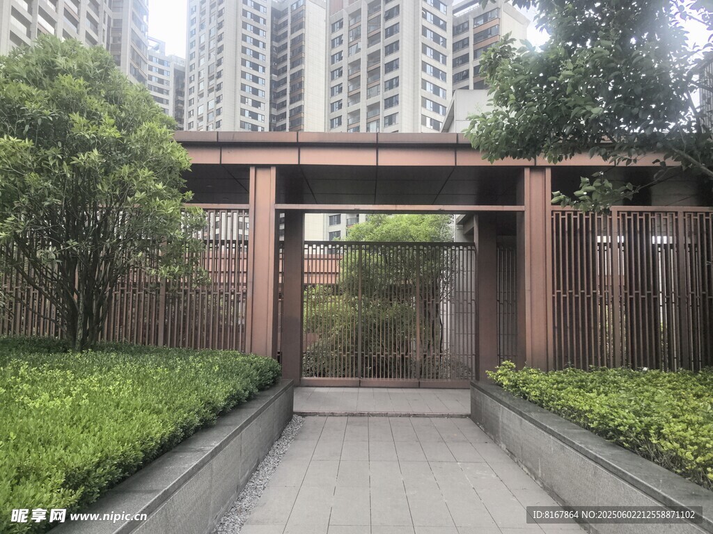小区精致景观通道