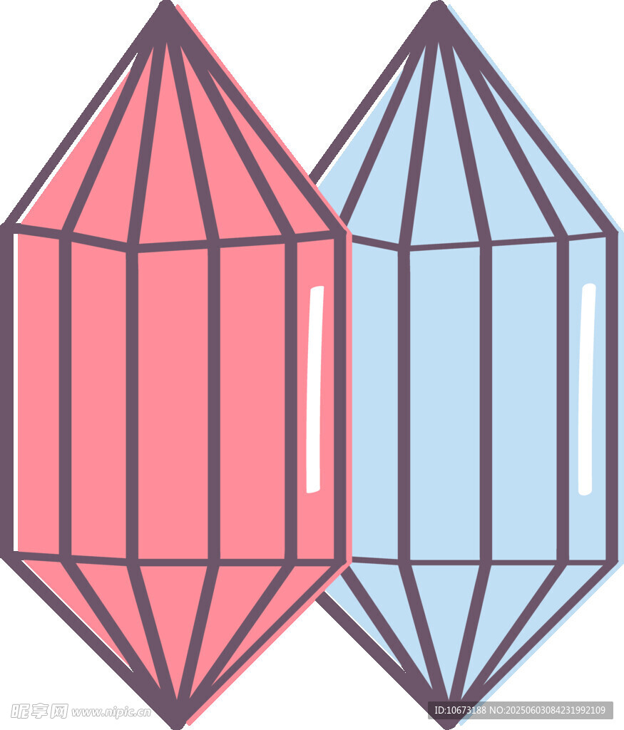 双色几何菱形图案设计