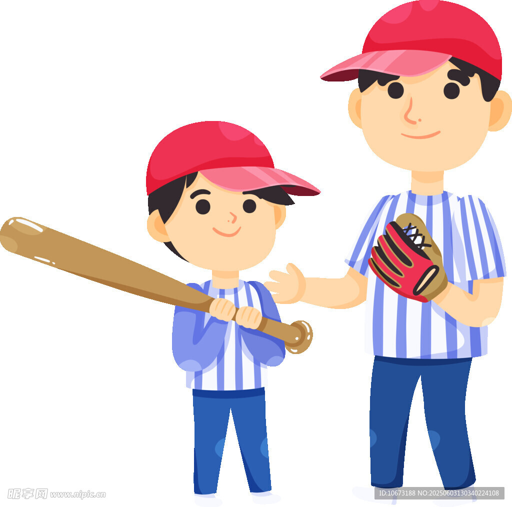 父子棒球互动瞬间