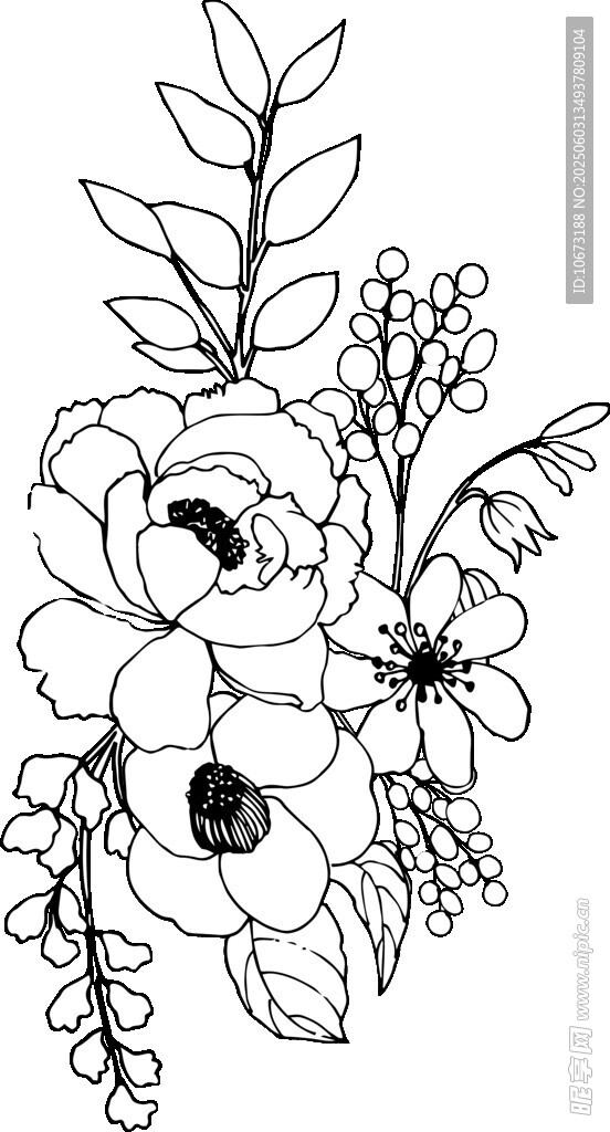 手绘花卉图案设计