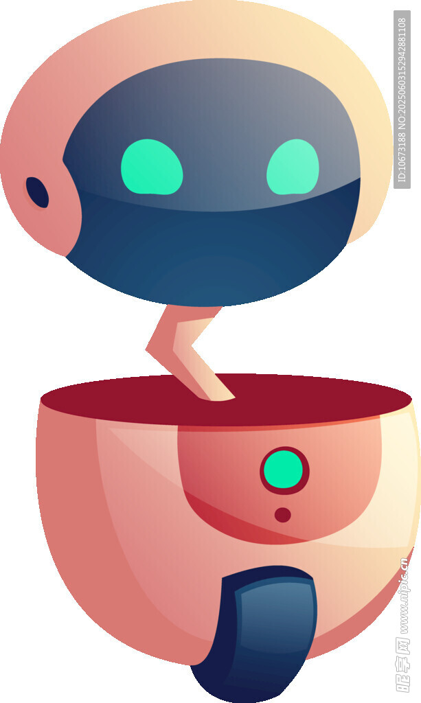 可爱卡通机器人形象